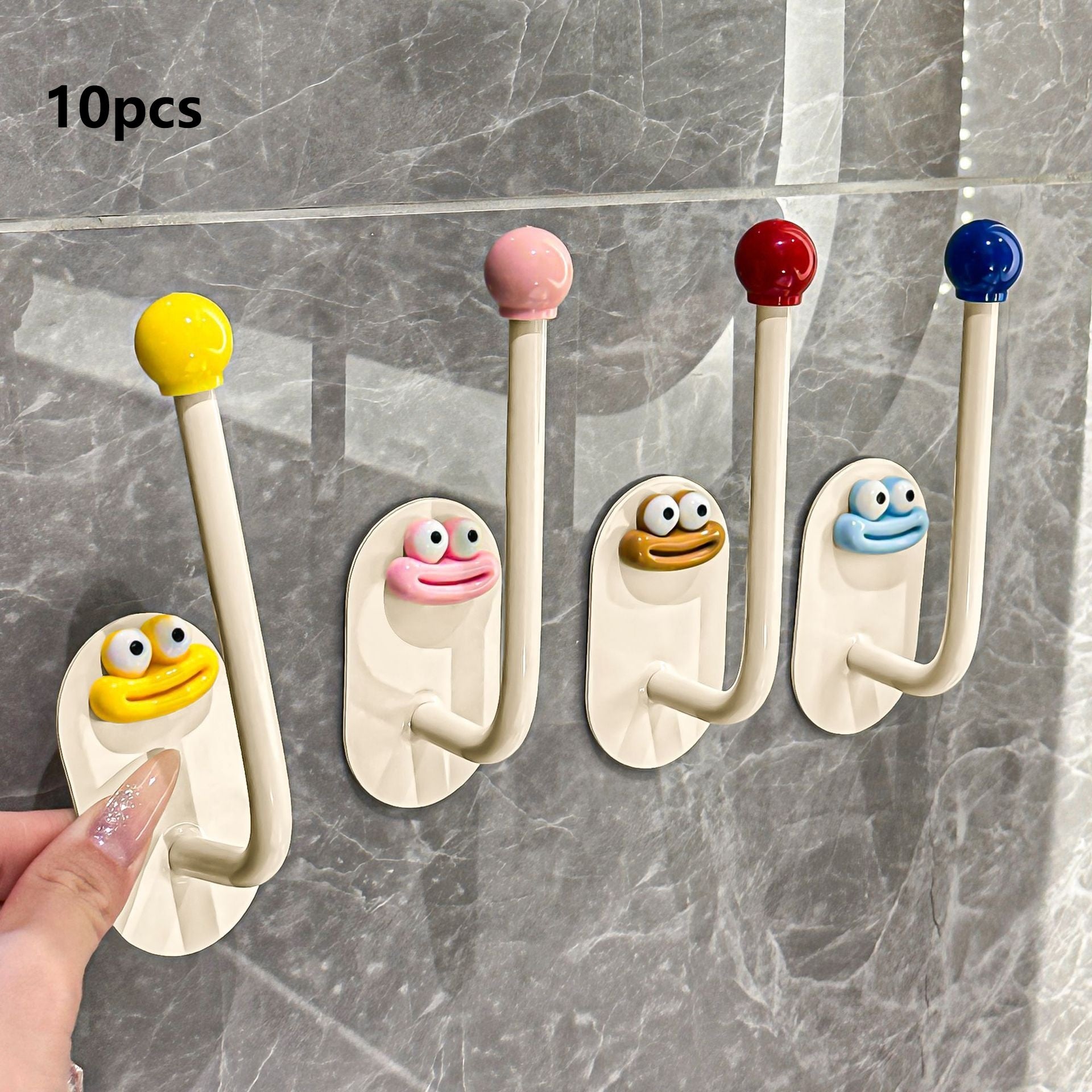Bathroom Hair Tie Organizer, No-drill Wall Hook
