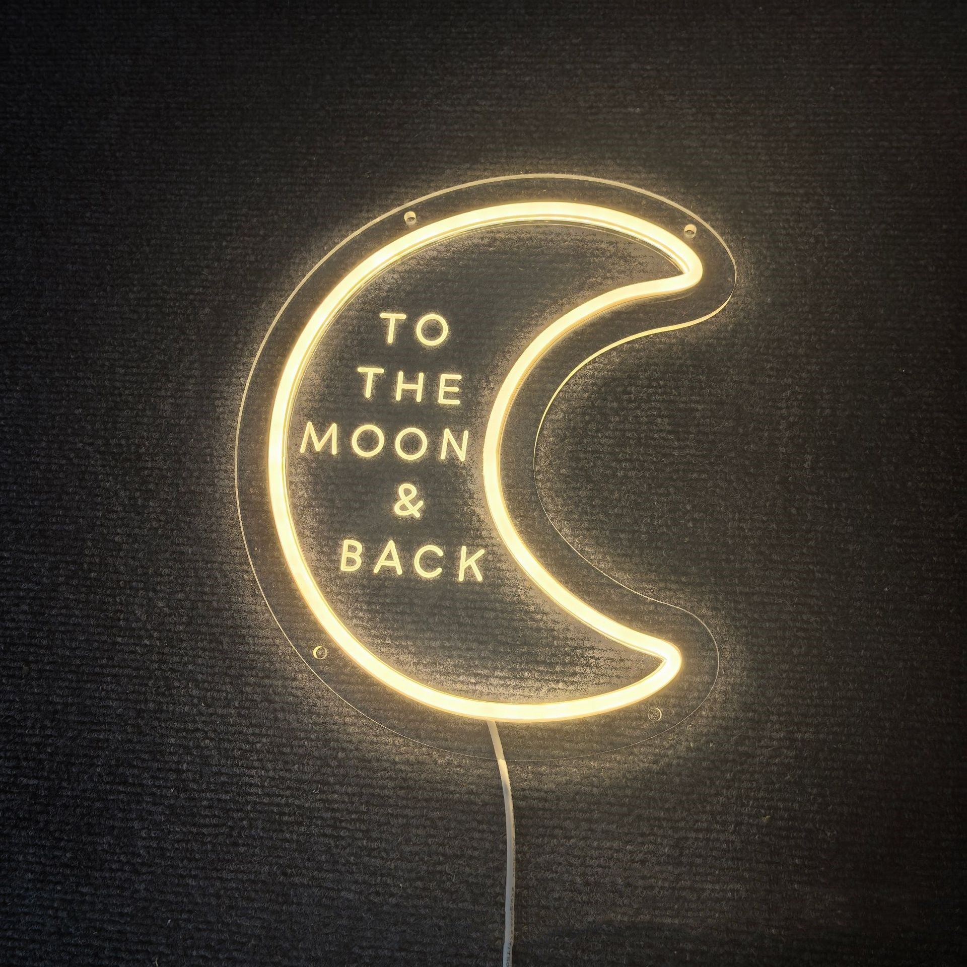 Creative Home Moon-shaped Neon Decorative Lights